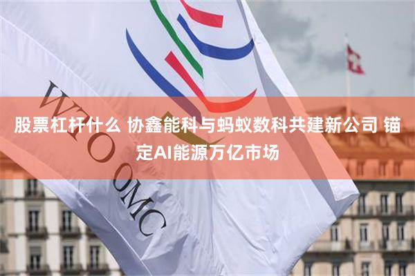 股票杠杆什么 协鑫能科与蚂蚁数科共建新公司 锚定AI能源万亿市场