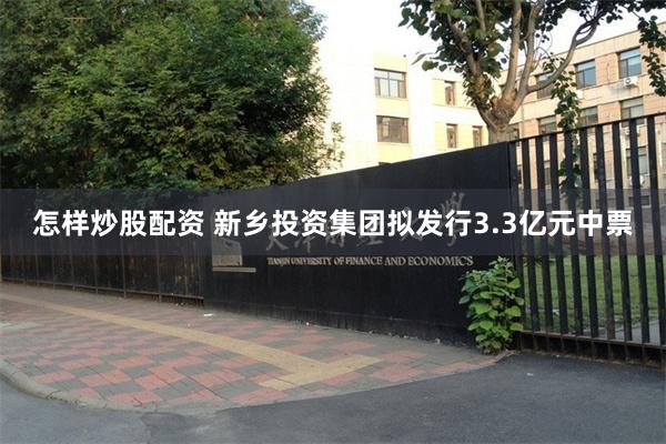 怎样炒股配资 新乡投资集团拟发行3.3亿元中票