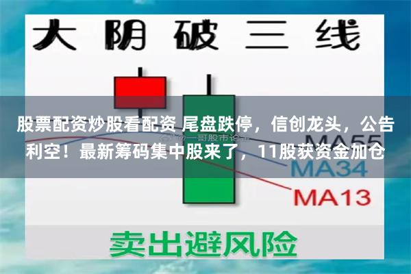 股票配资炒股看配资 尾盘跌停，信创龙头，公告利空！最新筹码集中股来了，11股获资金加仓