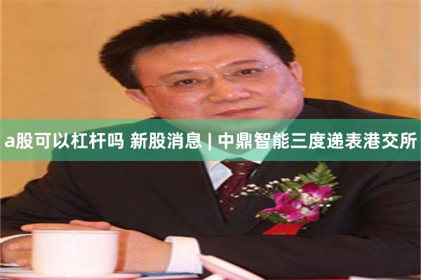 a股可以杠杆吗 新股消息 | 中鼎智能三度递表港交所