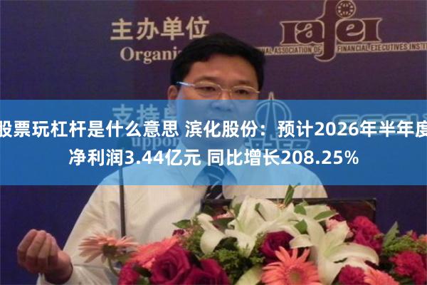 股票玩杠杆是什么意思 滨化股份：预计2026年半年度净利润3.44亿元 同比增长208.25%