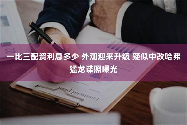 一比三配资利息多少 外观迎来升级 疑似中改哈弗猛龙谍照曝光