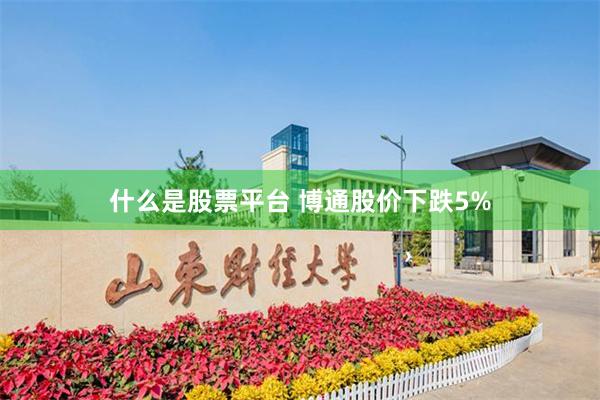 什么是股票平台 博通股价下跌5%