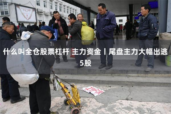 什么叫全仓股票杠杆 主力资金丨尾盘主力大幅出逃5股