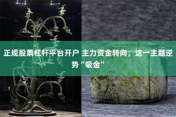 正规股票杠杆平台开户 主力资金转向，这一主题逆势“吸金”