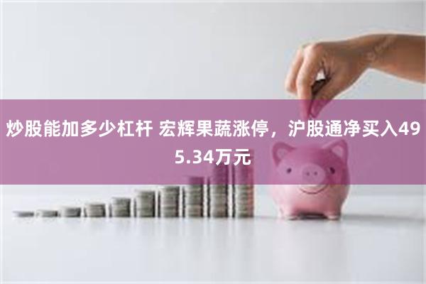 炒股能加多少杠杆 宏辉果蔬涨停，沪股通净买入495.34万元