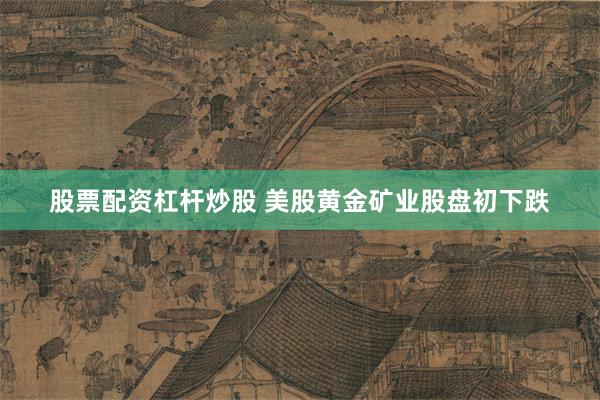 股票配资杠杆炒股 美股黄金矿业股盘初下跌
