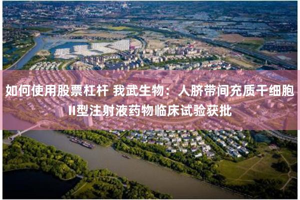 如何使用股票杠杆 我武生物：人脐带间充质干细胞II型注射液药物临床试验获批